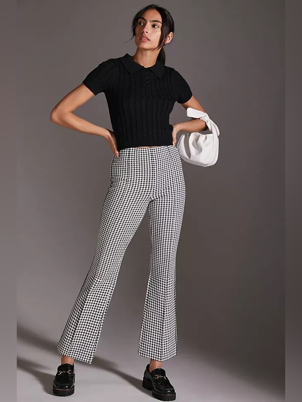 Anthropologie Maeve The Margot Cropped Kick Flare Pant Size L